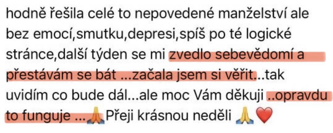 Zkušenost účastnice 3