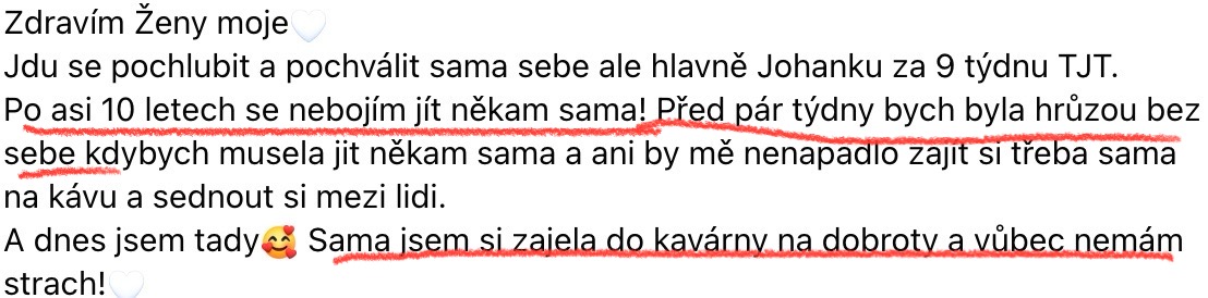 Zkušenost účastnice 5
