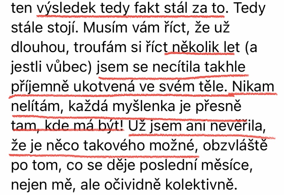 Zkušenost účastnice 2