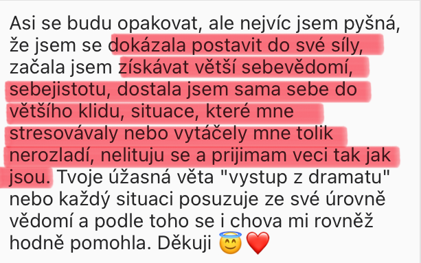 Zkušenost účastnice 14