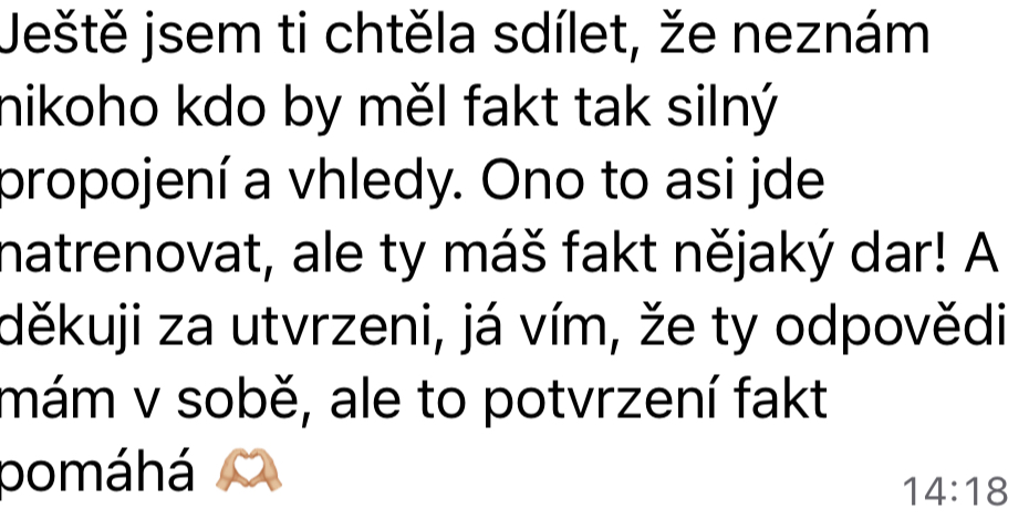 Zkušenost účastnice 15