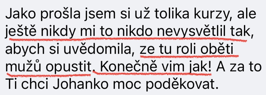 Zkušenost účastnice 16