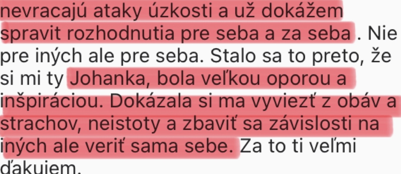 Zkušenost účastnice 8