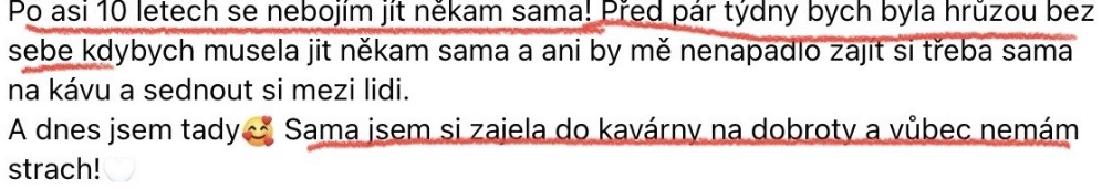 Zkušenost účastnice 14