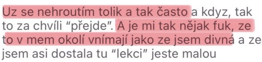 Zkušenost účastnice 15