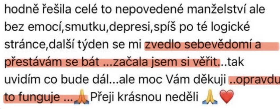 Zkušenost účastnice 20